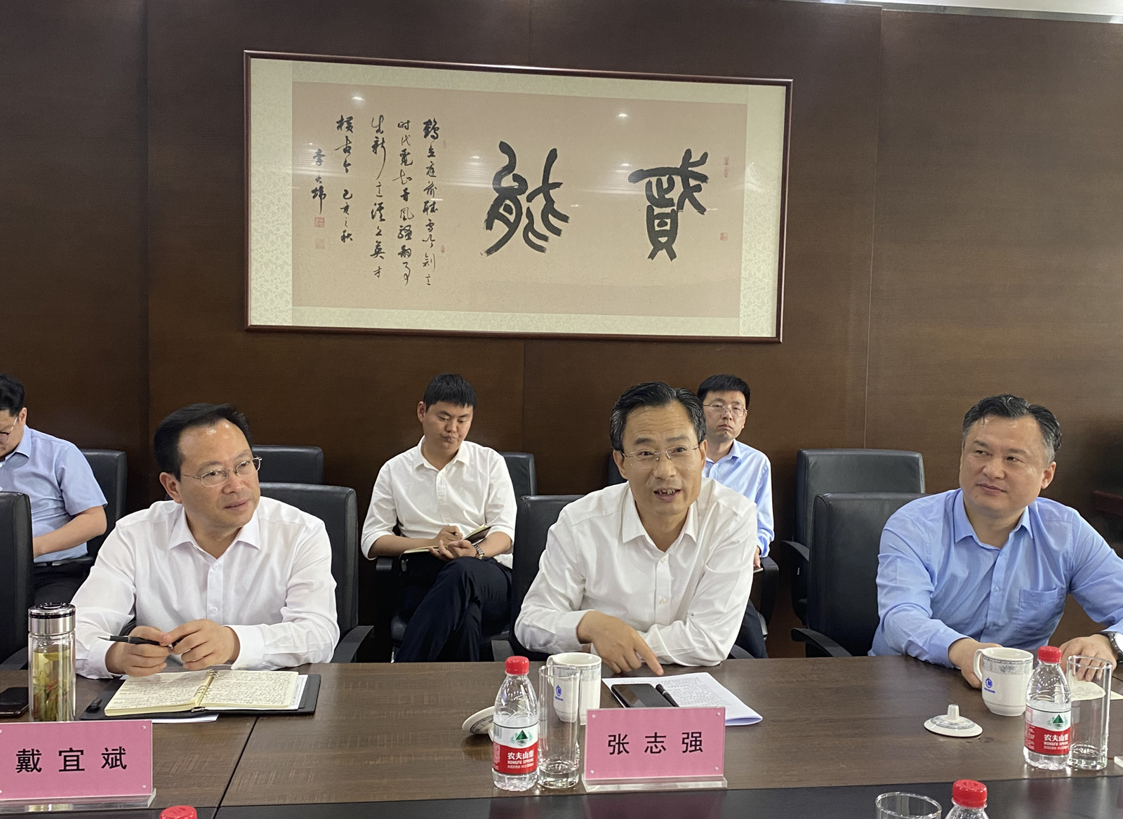 安徽省淮南市市委副书记、市长张志强一行来我公司调研(图5)